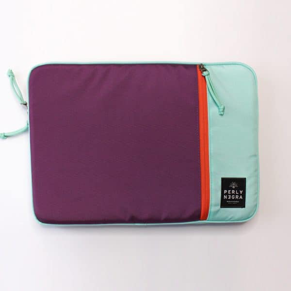 funda de portatil perla negra cristales